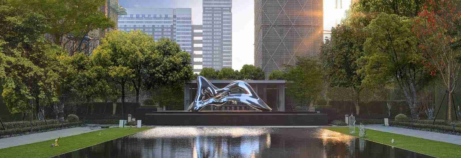 качество На открытом воздухе скульптура металла фабрика