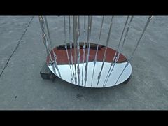 Полированная нержавеющая сталь Абстрактная лягушка, Садовые украшения с животными