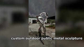 Украшение сада скульптуры нержавеющей стали высоты 2,5 м изготовленное на заказ абстрактное