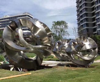 Украшение площади нержавеющей стали абстрактных скульптур сада металла большое на открытом воздухе